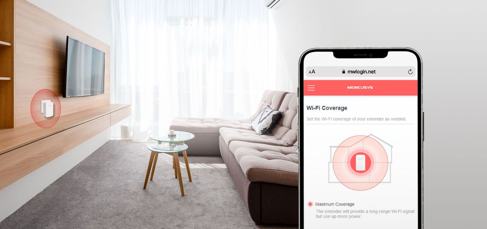 Range Extender/Репитер Mercusys ME20, 2.4GHz(300Mbps)/5 GHz(433Mbps), 1x RJ-45 10/100 Mbps - характеристика 7